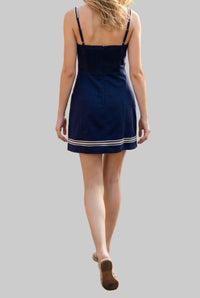Peyton Trim Tape Mini Dress