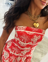 Gina Carmen Heart Of Gold Necklace
