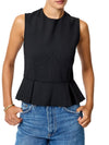 French Connection Cleo Ponte Sleeveless Peplum Top