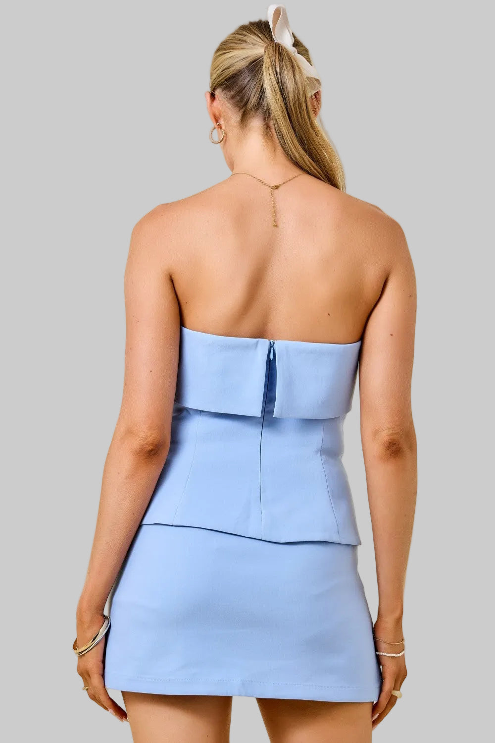 Laura Peplum Top & Skort Set