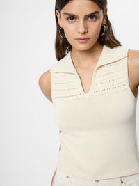 French Connection Nellis Open Stripe Halter Top