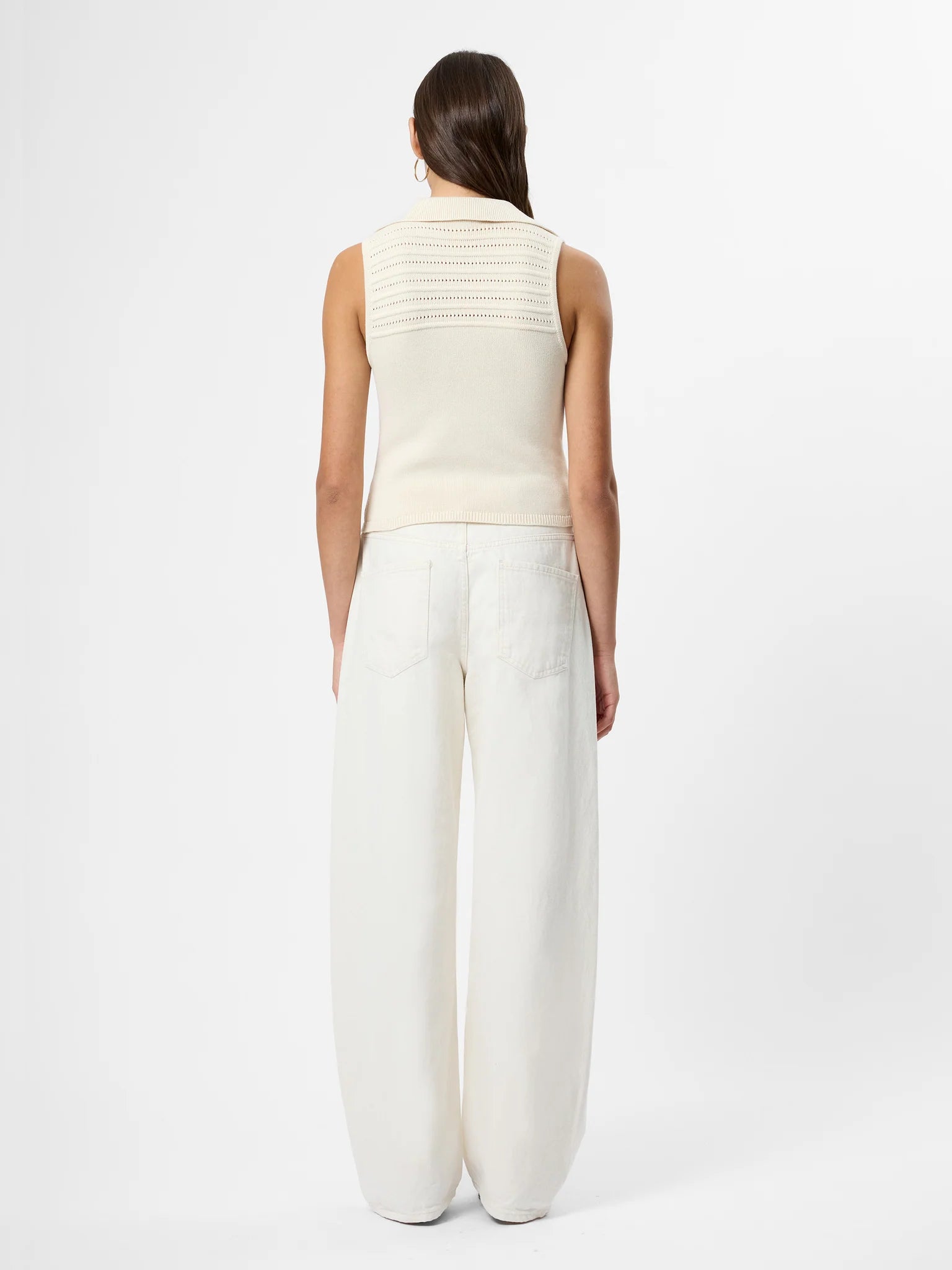 French Connection Nellis Open Stripe Halter Top