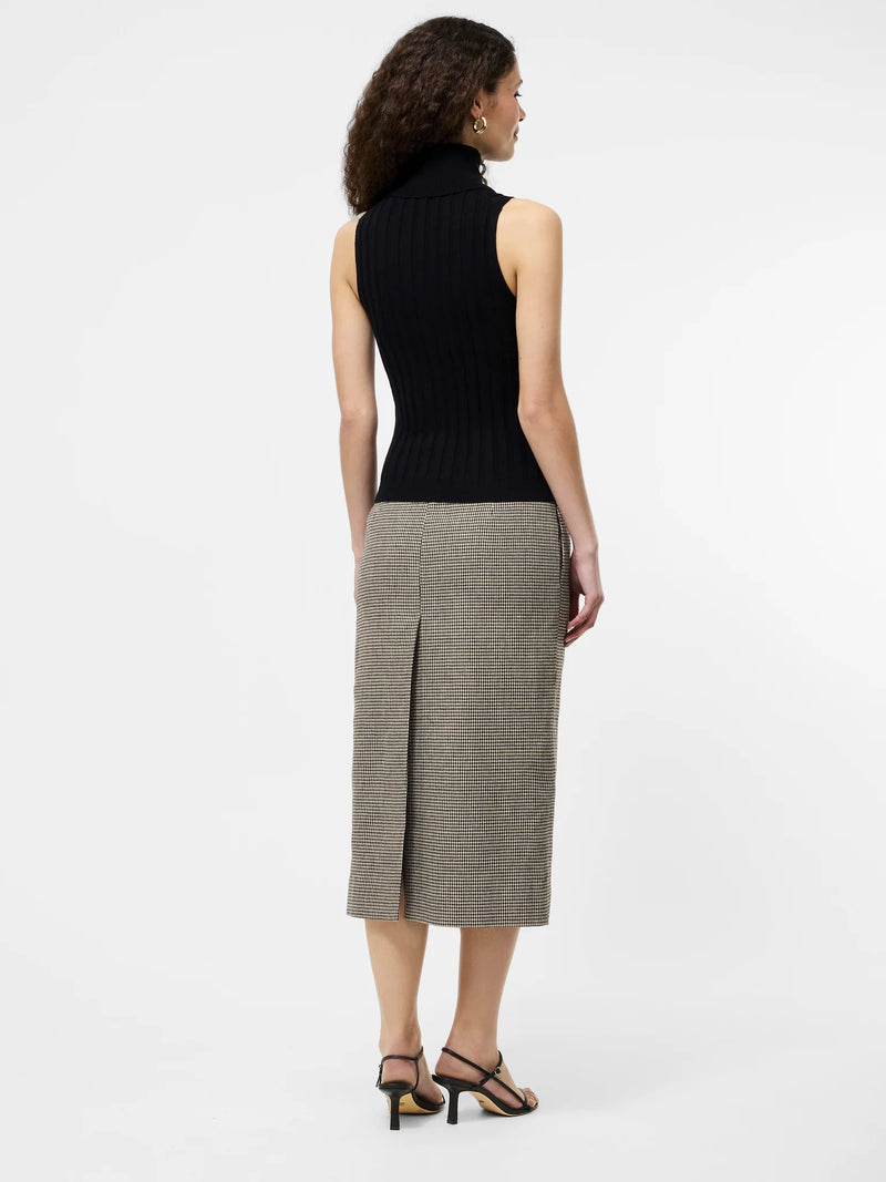 French Connection Turtleneck Tank Sweater in Black