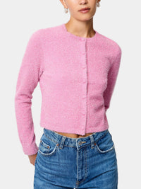 French Connection Tinsel Knit Slim Cardigan