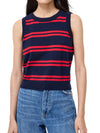 French Connection Padma Fine Knit Striped Vest