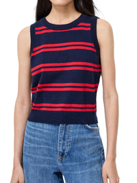 French Connection Padma Fine Knit Striped Vest
