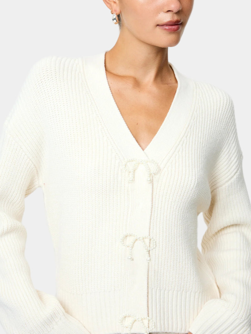 French Connection Babysoft Pearl Bow Sweater