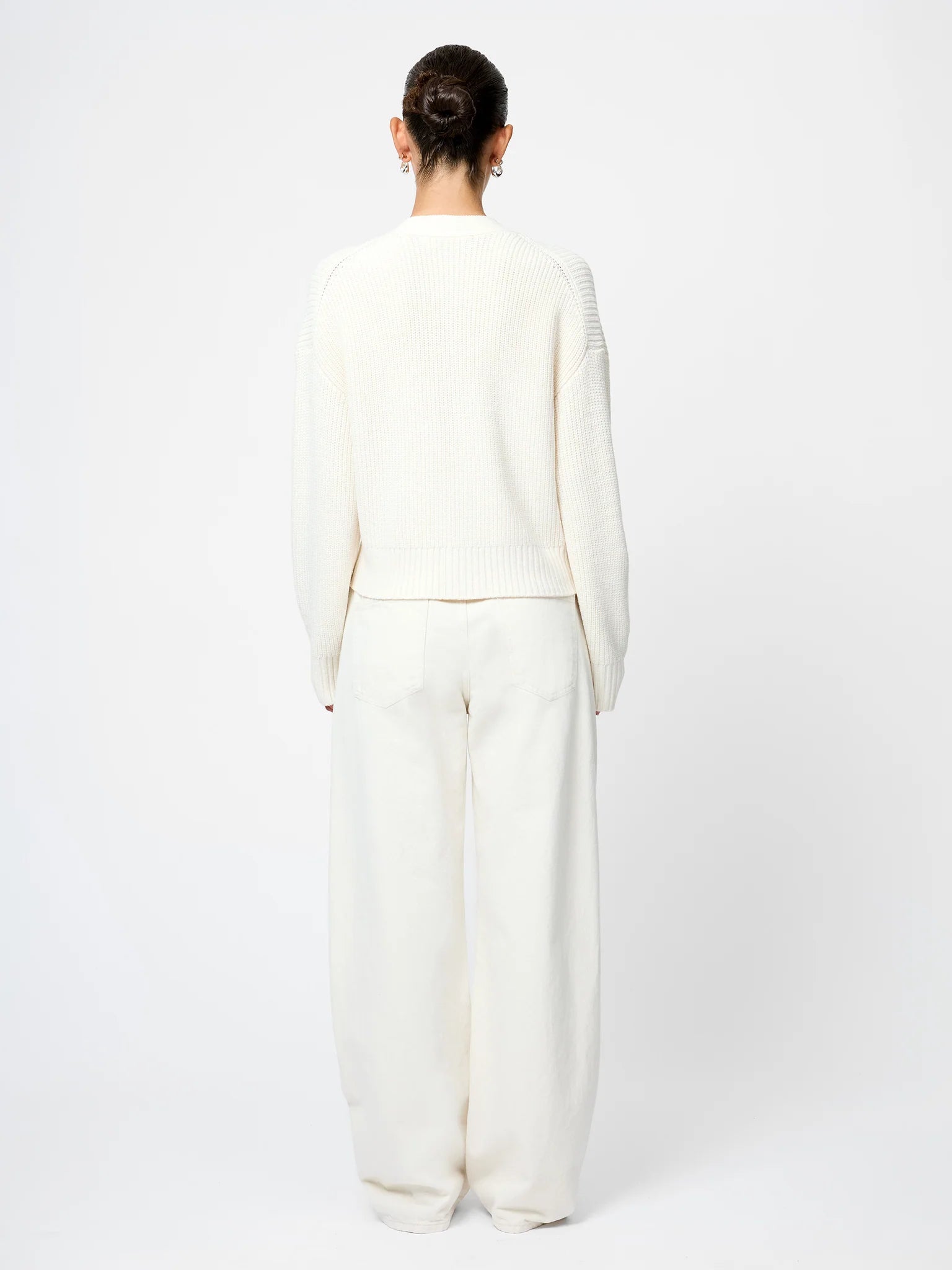 French Connection Babysoft Pearl Bow Sweater