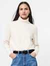 French Connection Babysoft Turtleneck Sweater in Porcelain Cream
