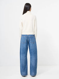 French Connection Babysoft Turtleneck Sweater in Porcelain Cream