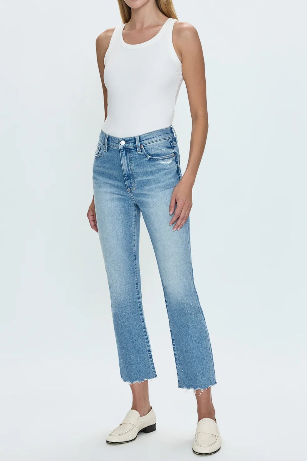 Pistola Lennon High Rise Crop Boot Jeans