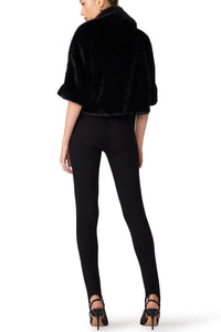 Steve Madden Hestia Crop Coat in Black