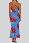 Michelle Floral Ruched Maxi Dress