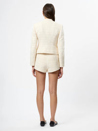 French Connection Structured Tweed Curved Shorts