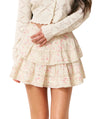 Love Shack Fancy Ruffle Mini Skirt in Magnolia