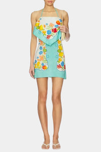 Saylor Helly Scarf Print Mini Dress