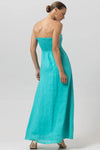LUSANA Melody Linen Maxi Dress
