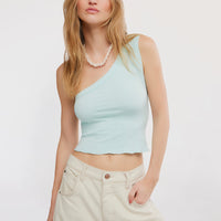 Free People So Soft Asymmetrical Cami in Spa Retreat