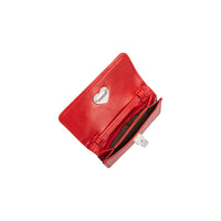 Melie Bianco Hart Vegan Leather Card Holder Crossbody