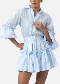 LUSANA Lucia Linen Dress