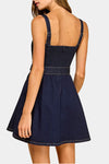 Kinsley Belted Pintuck Mini Dress