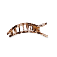 TELETIES Blonde Tortoise Medium Flat Rectangle Hair Clip