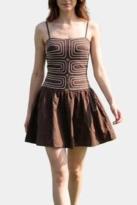 Meena Cutout Detail Mini Dress