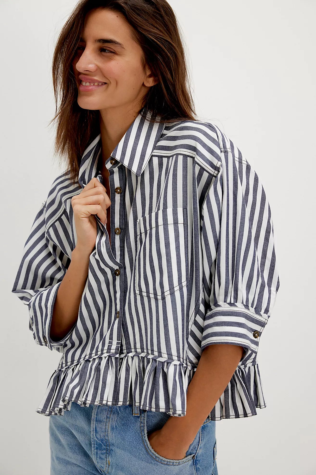 Free People Bailey Stripe Shirt