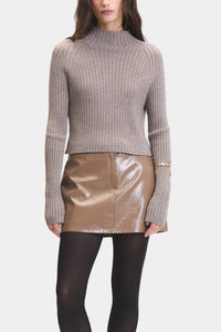 Deluc Randy Crop Sweater in Mink