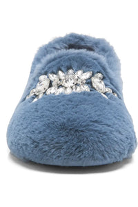 Free People Slumber Party Loafer Slipper in Dark Azure
