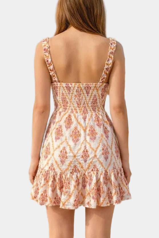 Ellie Embroidered Mini Dress