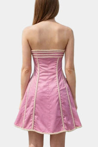 Kena Strapless Mini Dress in Pink