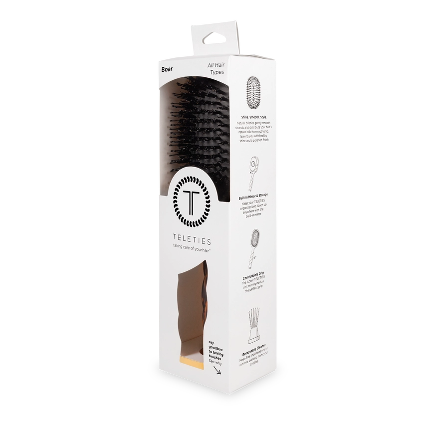 TELETIES Boar Brush in Tortoise