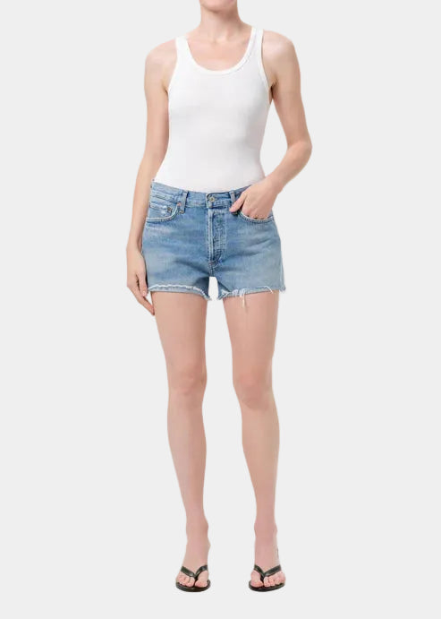 AGOLDE Parker Shorts in Post