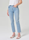 AGOLDE Riley High Rise Straight Crop Jeans