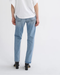 AGOLDE Romney Jeans  Mid Rise Straight Leg Jeans in Stream