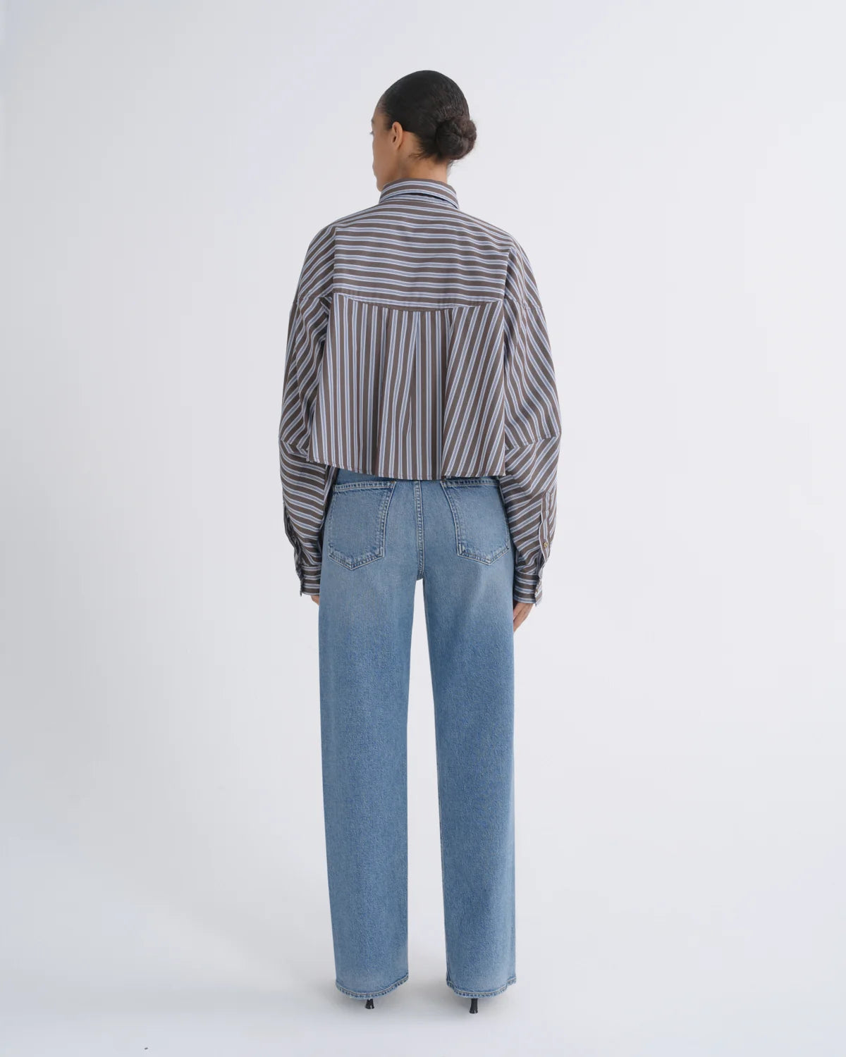 AGOLDE Ren High Rise Wide Leg Jeans in Measure