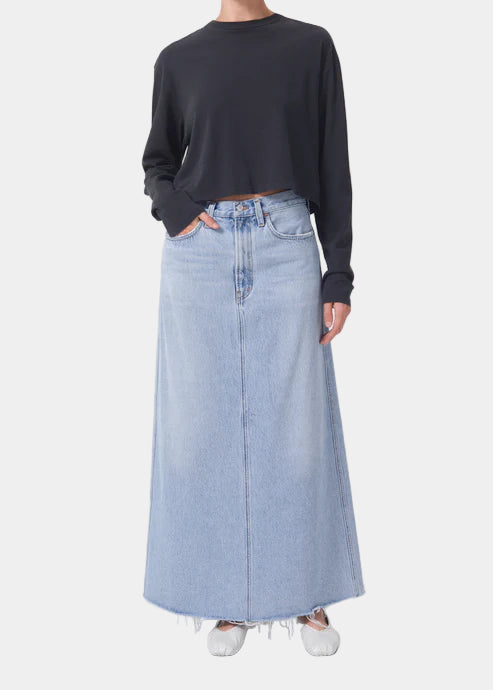 AGOLDE Hilla Maxi Skirt in Practice