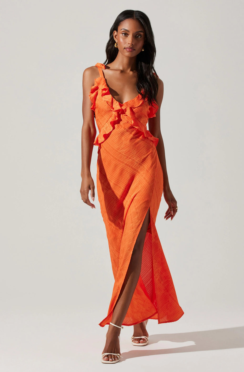 ASTR The Label Sorbae Dress in Orange