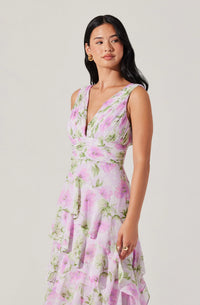 ASTR the Label Cytherea Asymmetrical Midi Dress