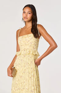 ASTR The Label Emerys Pleated Midi Dress