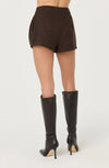 ASTR The Label Sorine Shorts in Brown Plaid