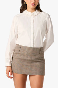 ASTR The Label Arielle Skort in Tan Plaid