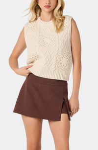 ASTR The Label Tessa Skort in Mulberry