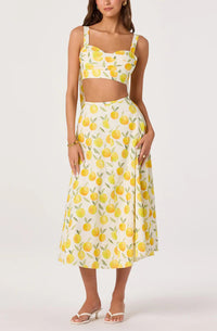 ASTR The Label Myria Top & Maxi Skirt Set