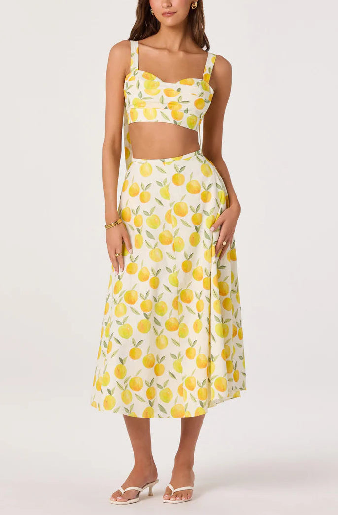 ASTR The Label Myria Top & Maxi Skirt Set