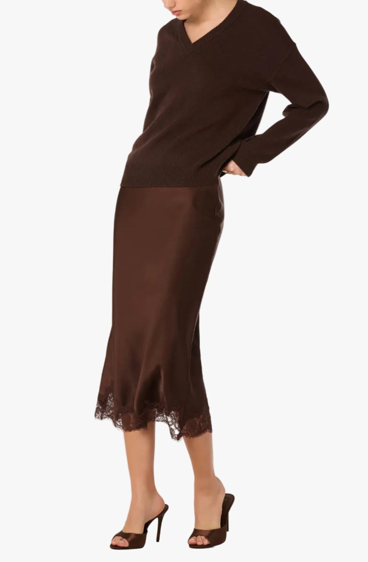 ASTR The Label Blossom Midi Skirt
