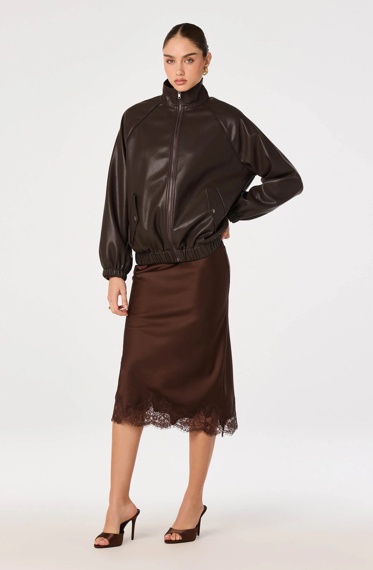 ASTR The Label Blossom Midi Skirt