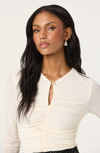 ASTR The Label Yasmine Top in Off White