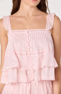 ASTR The Label Delia Top & Mini Skirt Set
